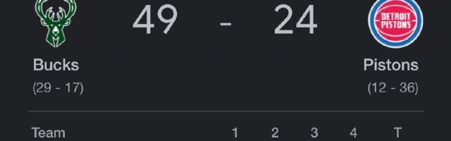 必发指数官网-一节花！字母哥米德尔顿同时复出 雄鹿爆砍150分